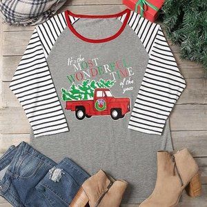 MOST WONDERFUL TIME OF THE YEAR VINTAGE TRUCK TEE